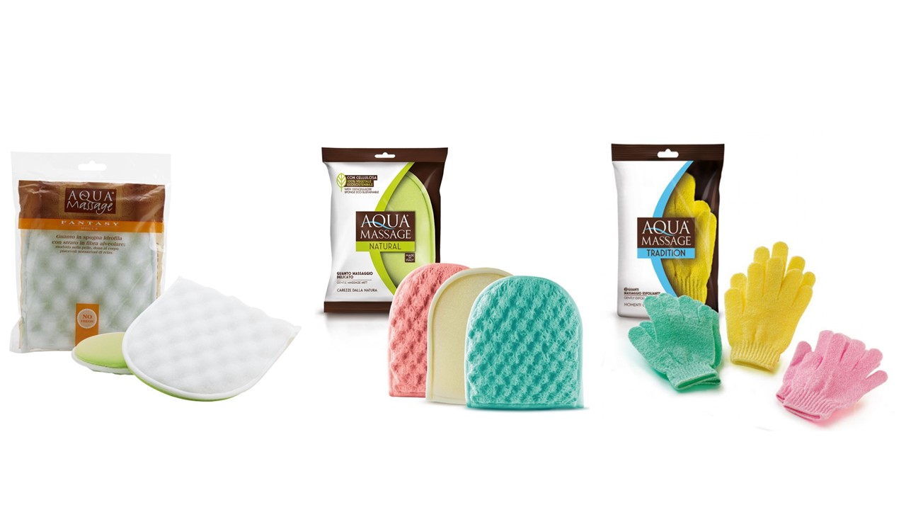 Houby koupelové - rukavice